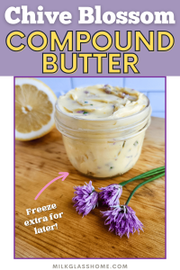 Chive Pin How to Make Chive Blossom Butter (Chive Flower Butter)